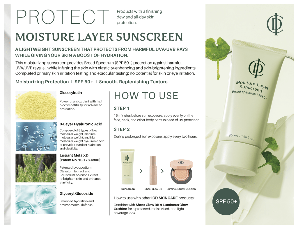 Incellderm ICD Moisture Layer Sunscreen
